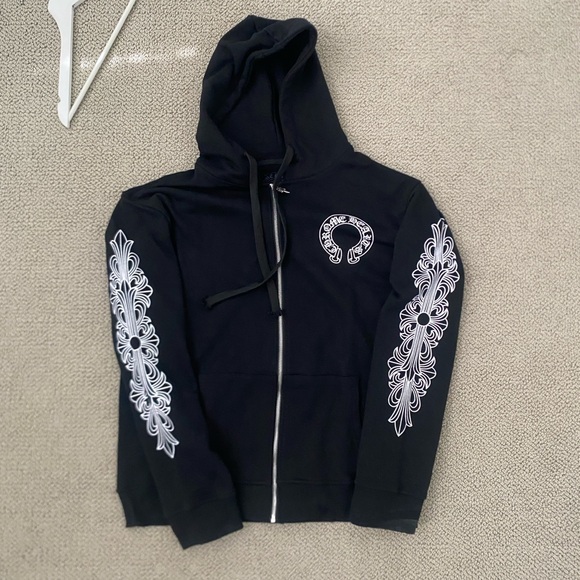 Chrome Hearts Hoodie Black Zipper